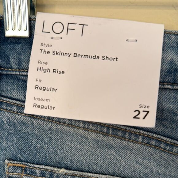 Loft The Skinny High Rise Bermuda Short - Picture 6 of 8